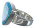 Heavy Turquoise Inlay Southwest Silver Ring Size 6-1/2 PX40420